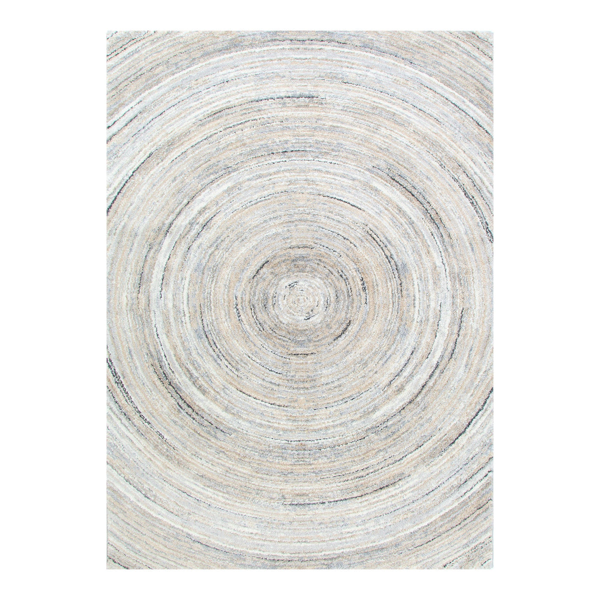 Dorado D008 Grey Beige Ripple Rug – view 2