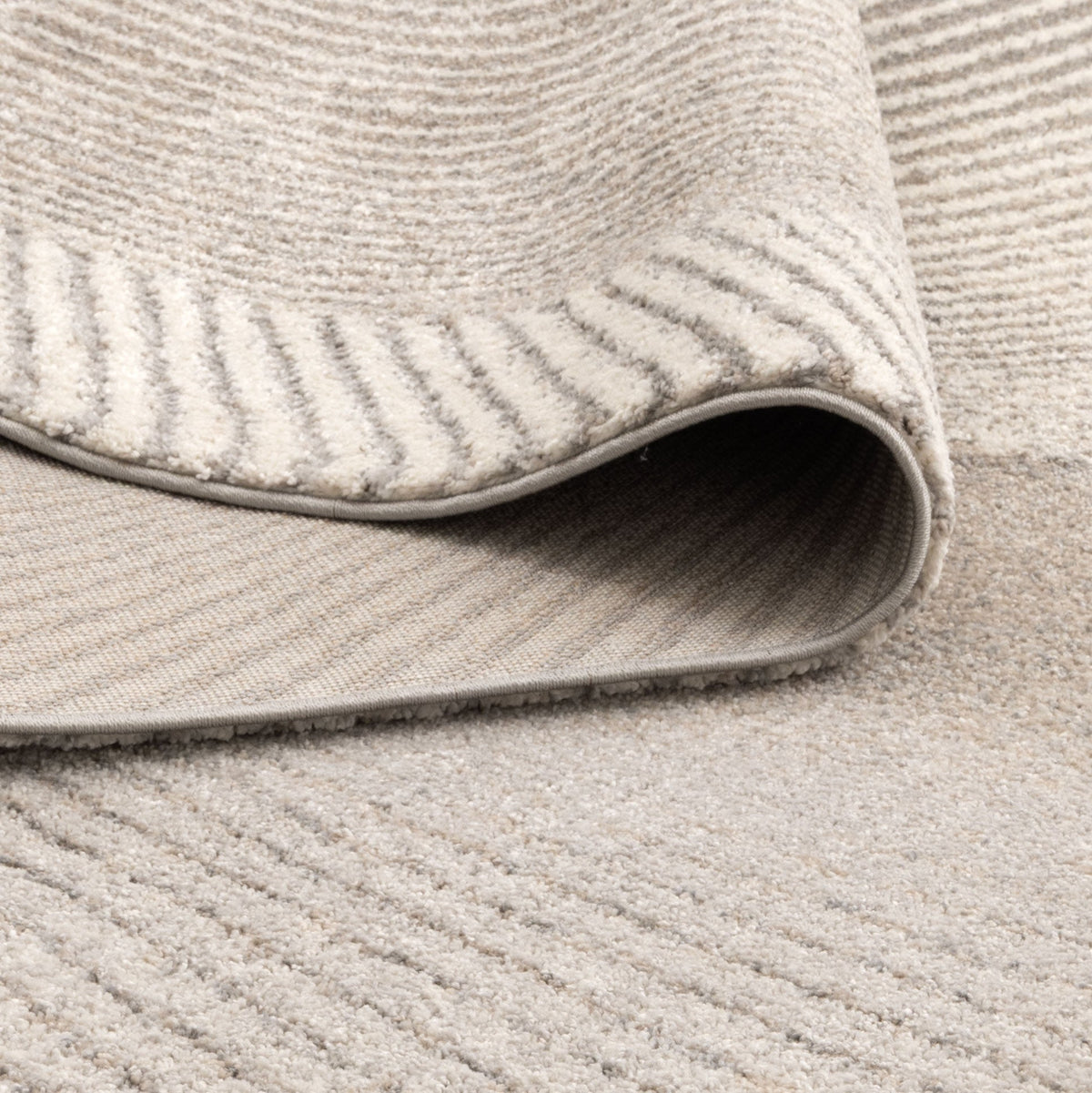 Dorado D009 Grey Beige Abstract Contour Rug – view 4