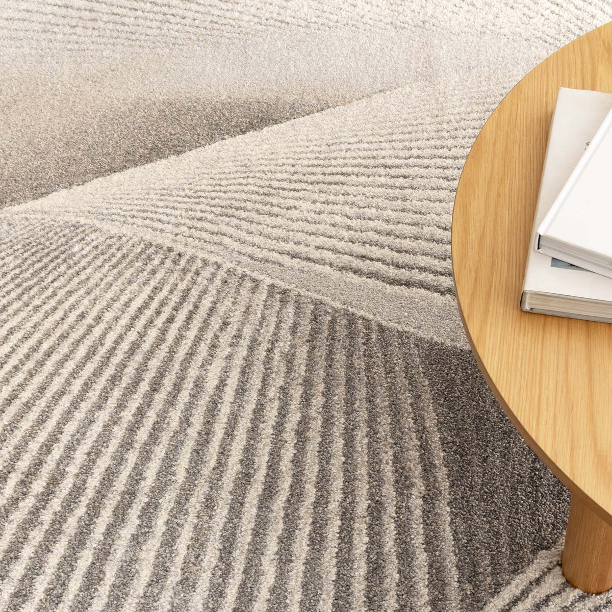 Dorado D009 Grey Beige Abstract Contour Rug – view 5