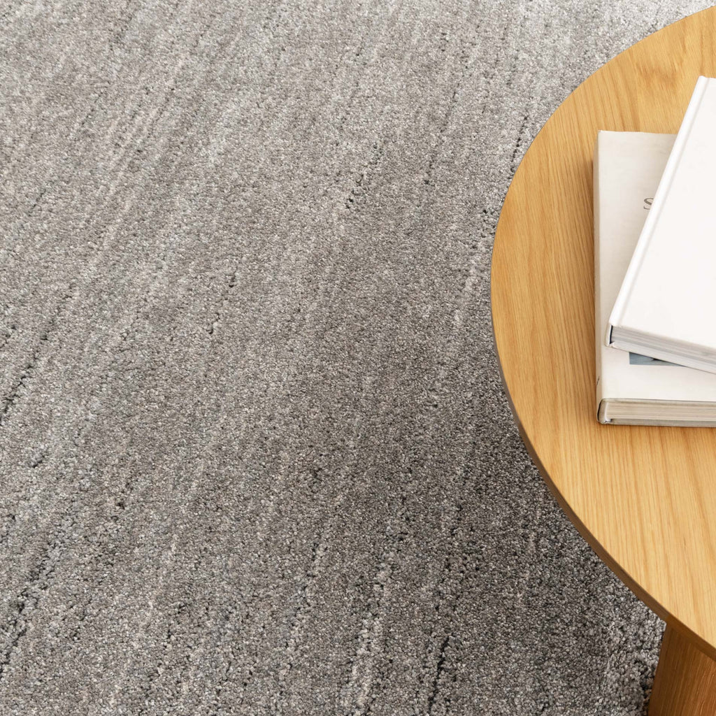 Dorado D011 Grey Minimalist Rug – view 5
