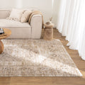 Delphine D101 Sahara Medallion Vintage Rug styled with furniture