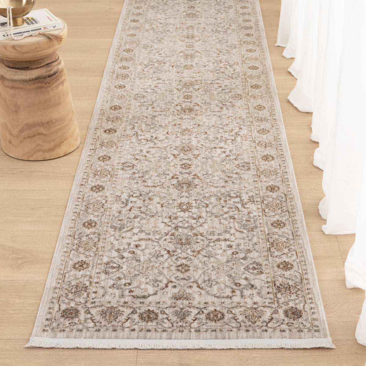 Delphine D104 Ivory Multicolour Vines Vintage Rug – view 8