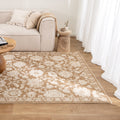 Delphine D105 Toffee Vintage Rug styled with furniture