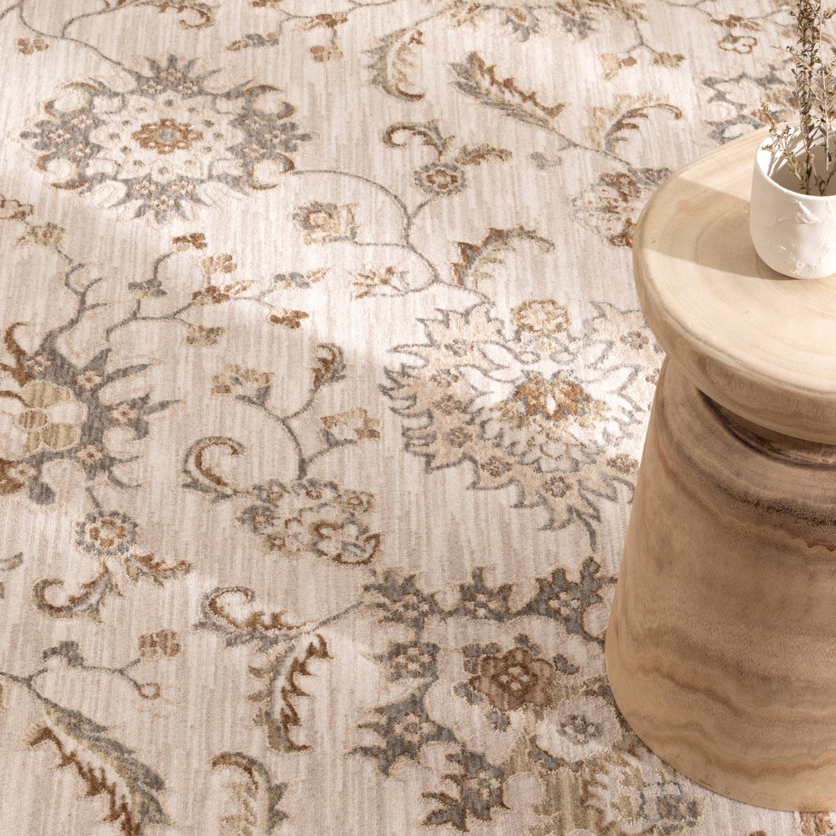 Delphine D107 Antique Bloom Multicolour Vintage Rug – view 5