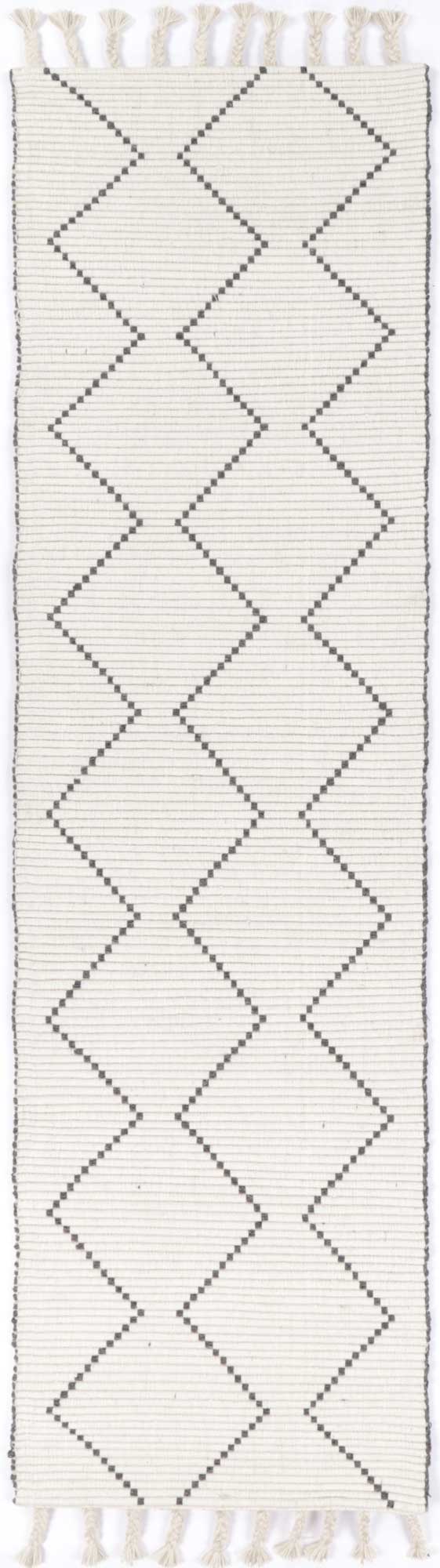 Goa Zig-Zag Wool Blend Cream Rug - D2CRE – view 8