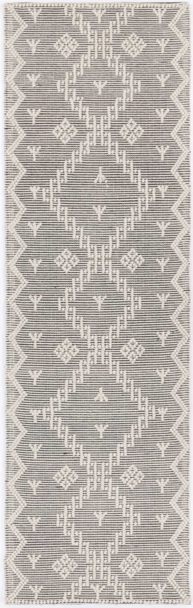 Goa Aztec Wool Blend Cream Rug -  (No Tassel) -D5CRE – view 7