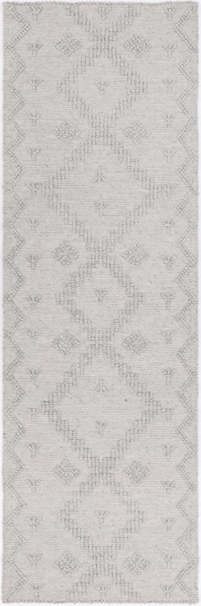 Goa Aztec Grey Wool Blend Rug - D5 No Tassel – view 7