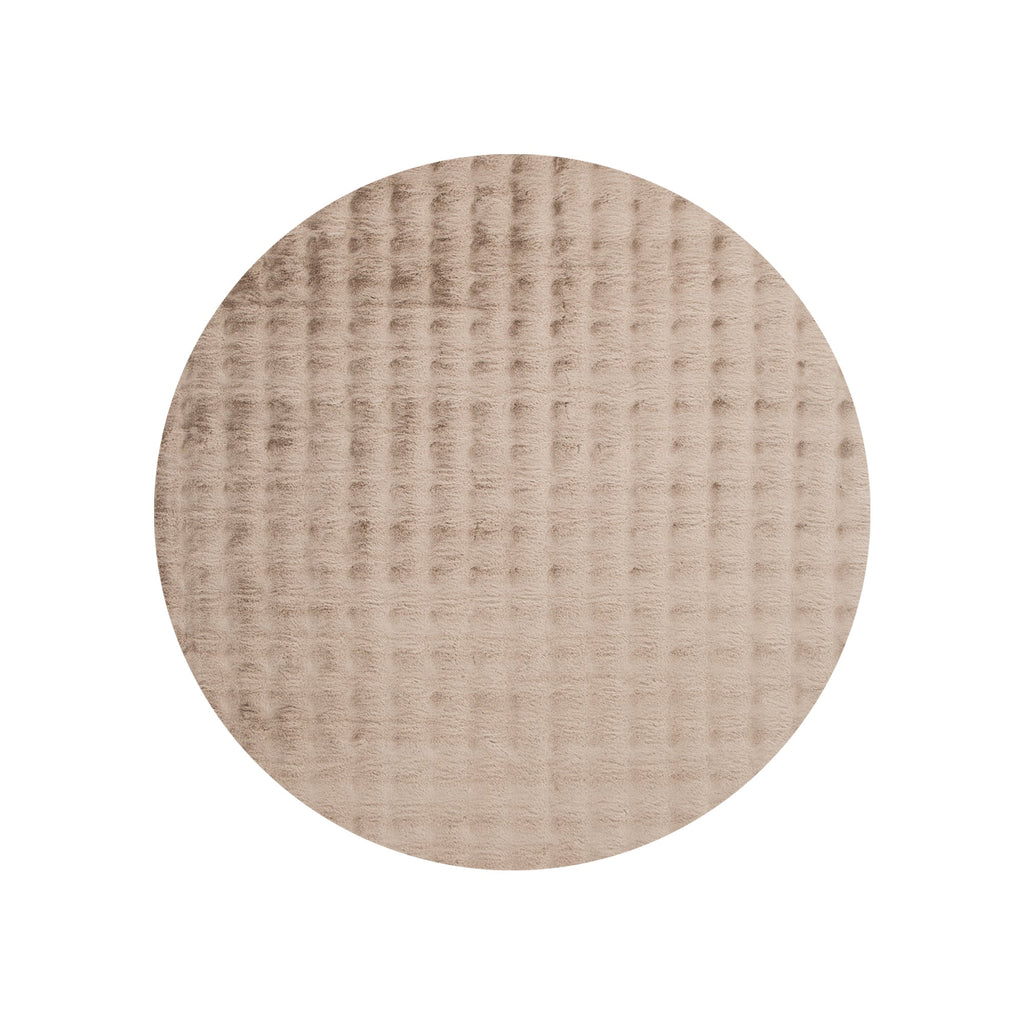 Purity Washable Round Rug Dark Beige – view 2