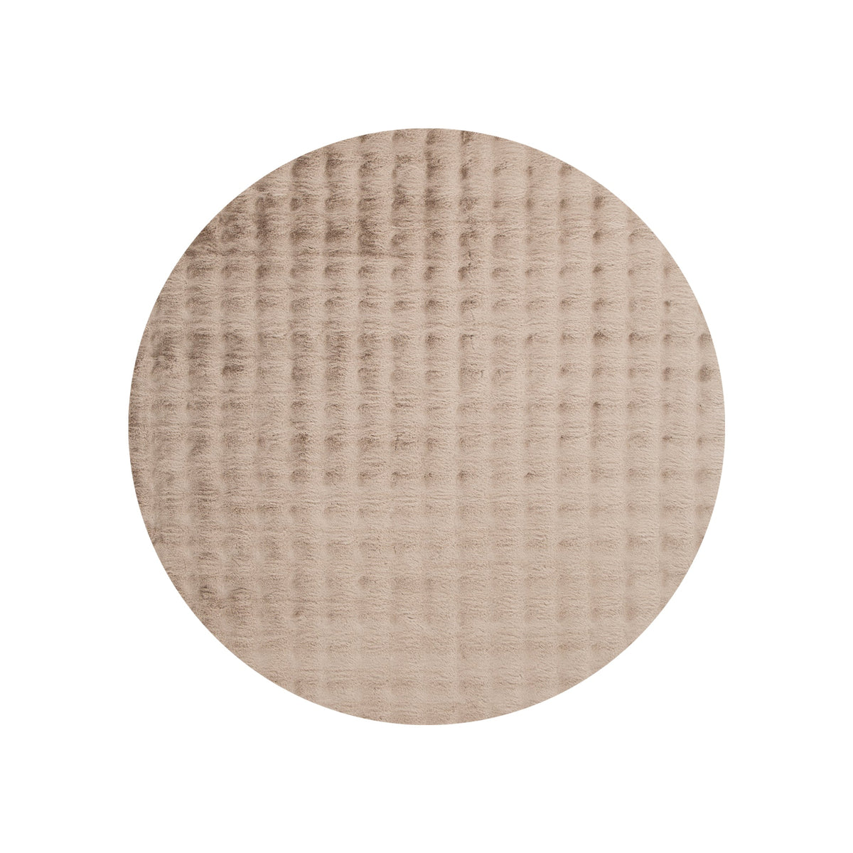 Purity Washable Round Rug Dark Beige – view 2