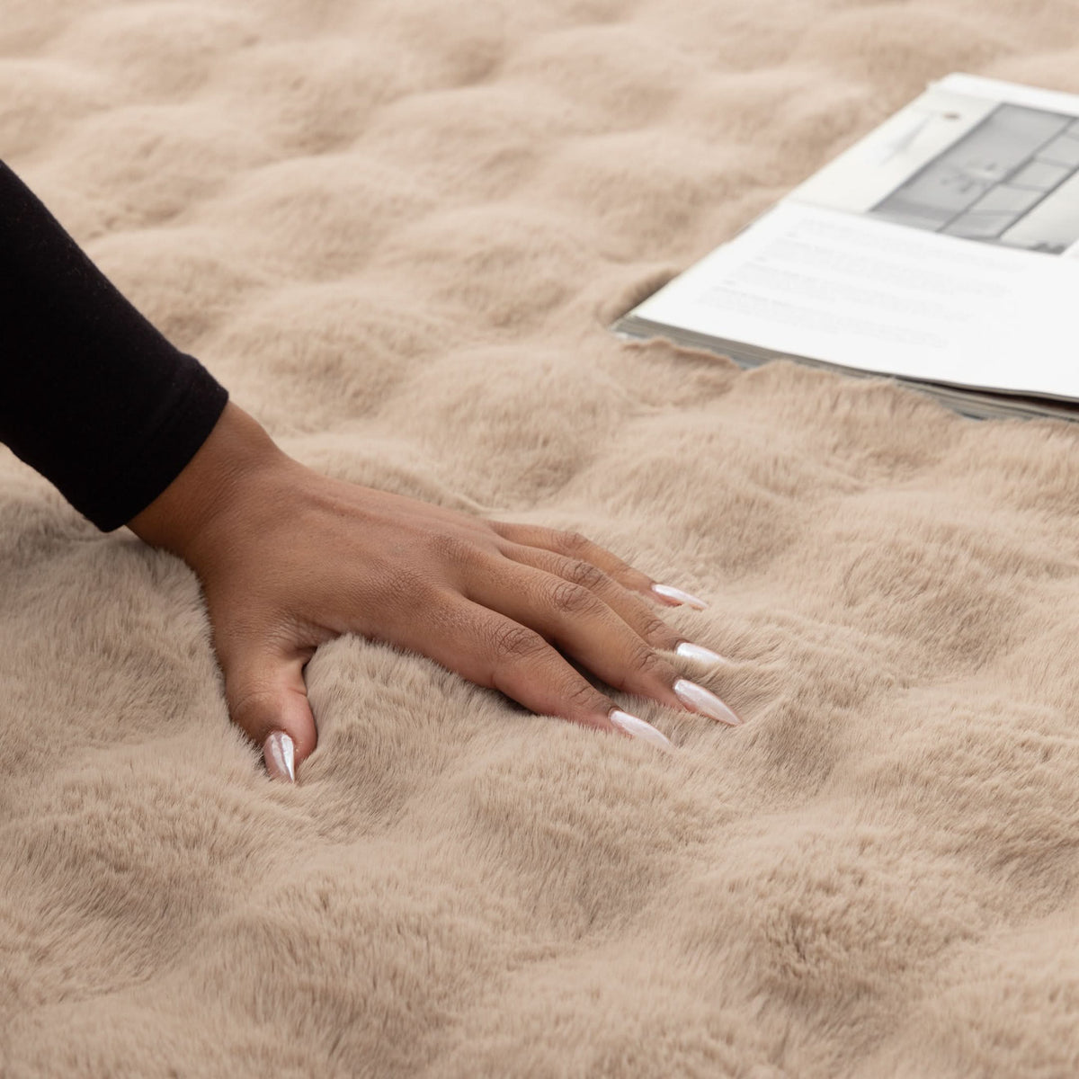 Purity Washable Rug Dark Beige – view 5