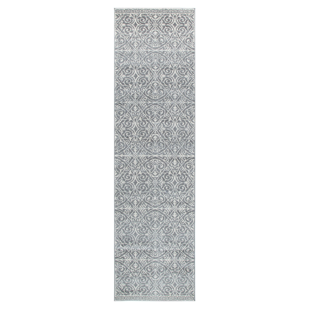 Delicate Katherine Grey & Ivory Rug -  DEL23 – view 8