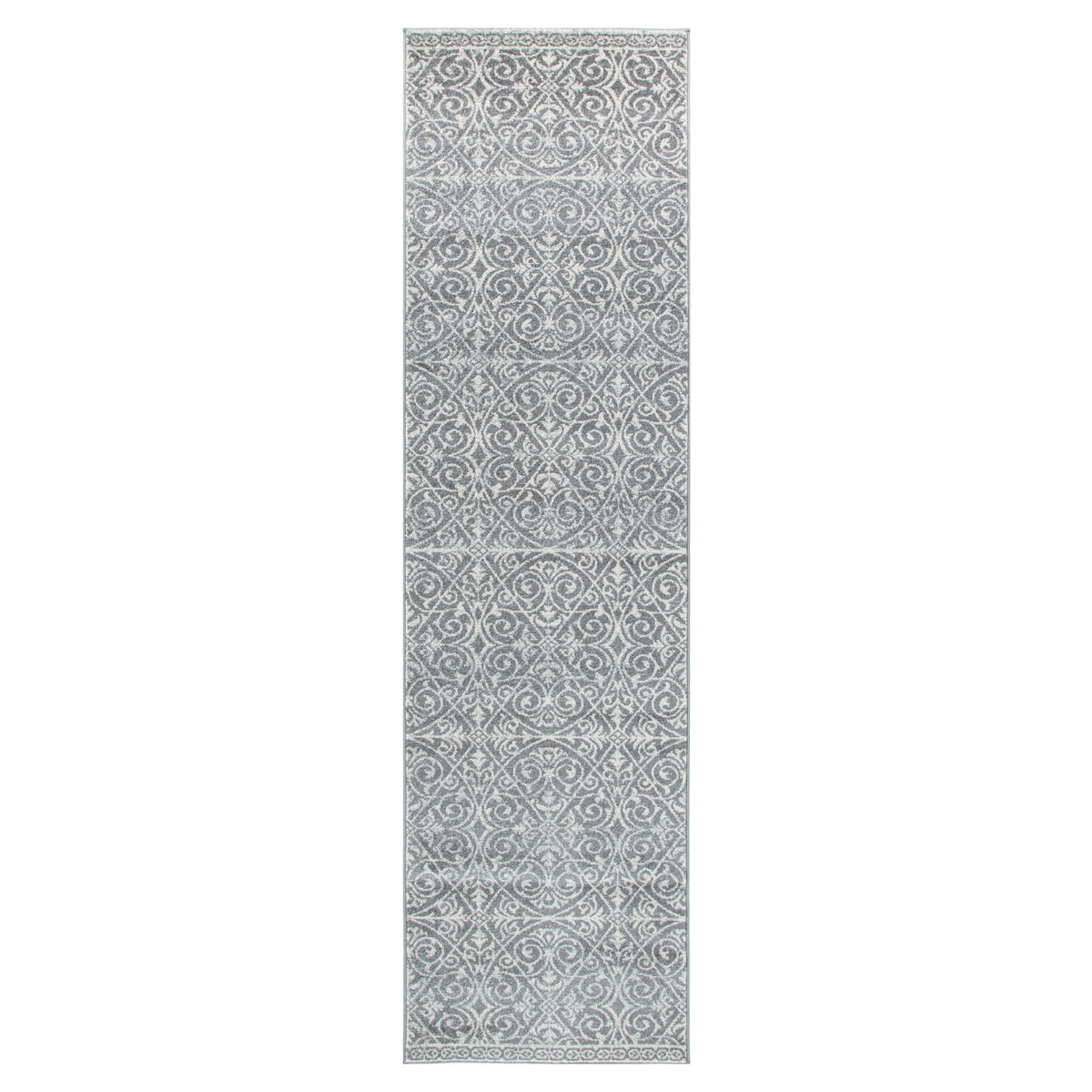 Delicate Katherine Grey & Ivory Rug -  DEL23 – view 8