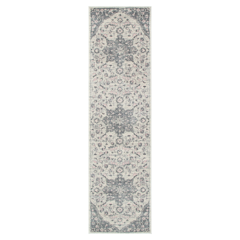 Delicate Madeleine Grey & Ivory Rug -  DEL25 – view 8