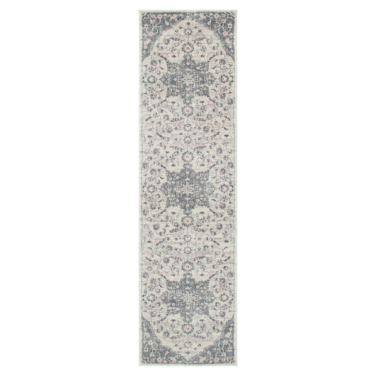 Delicate Madeleine Grey & Ivory Rug -  DEL25 – view 8