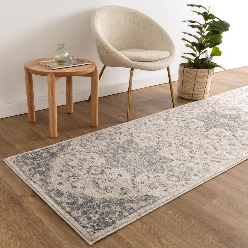 Delicate Madeleine Grey & Ivory Rug -  DEL25 – view 9