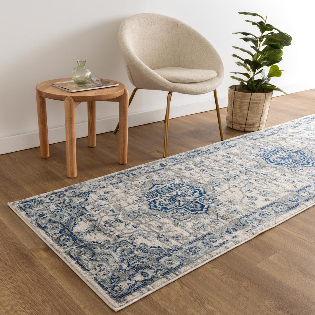Delicate Montana Ivory & Blue Rug -  DEL26 – view 8