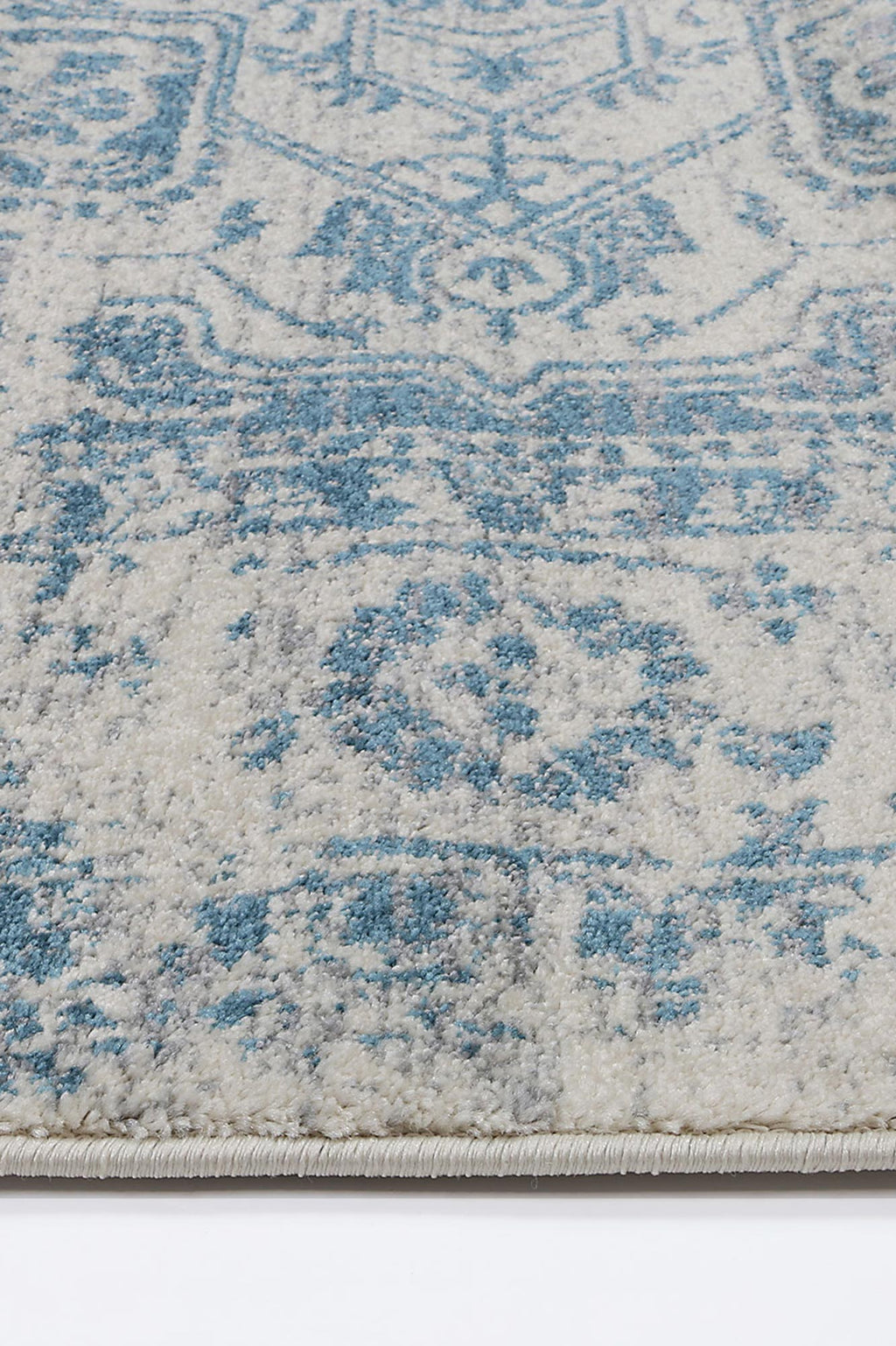 Delicate Audrey Ivory & Blue Rug - DEL19 – view 3