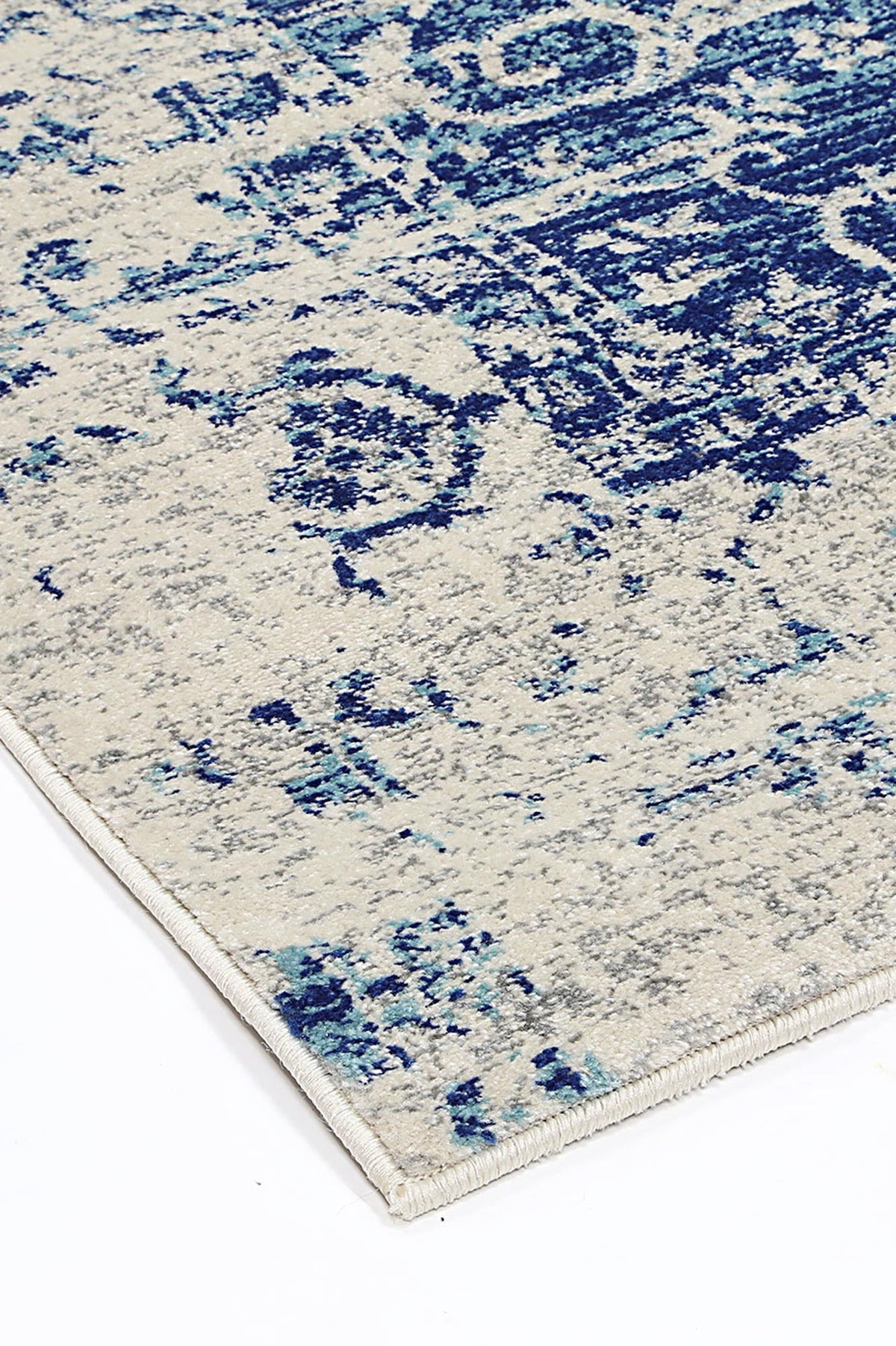 Delicate Audrey Ivory & Navy Rug - DEL21 – view 4