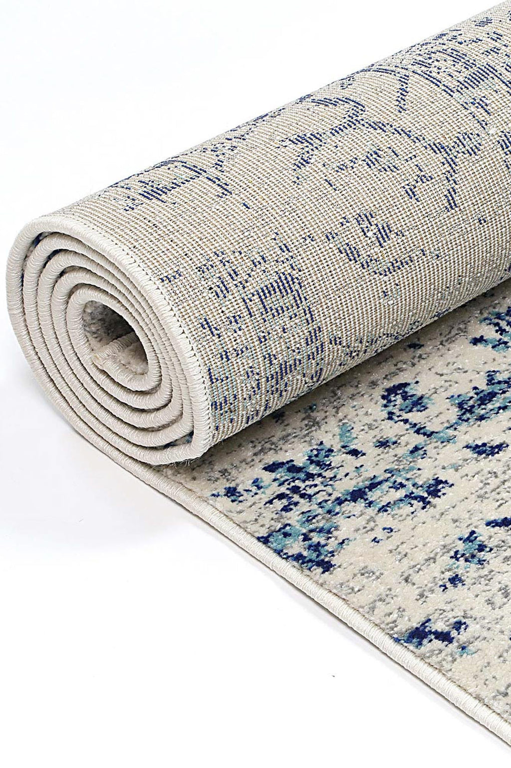Delicate Audrey Ivory & Navy Rug - DEL21 – view 5