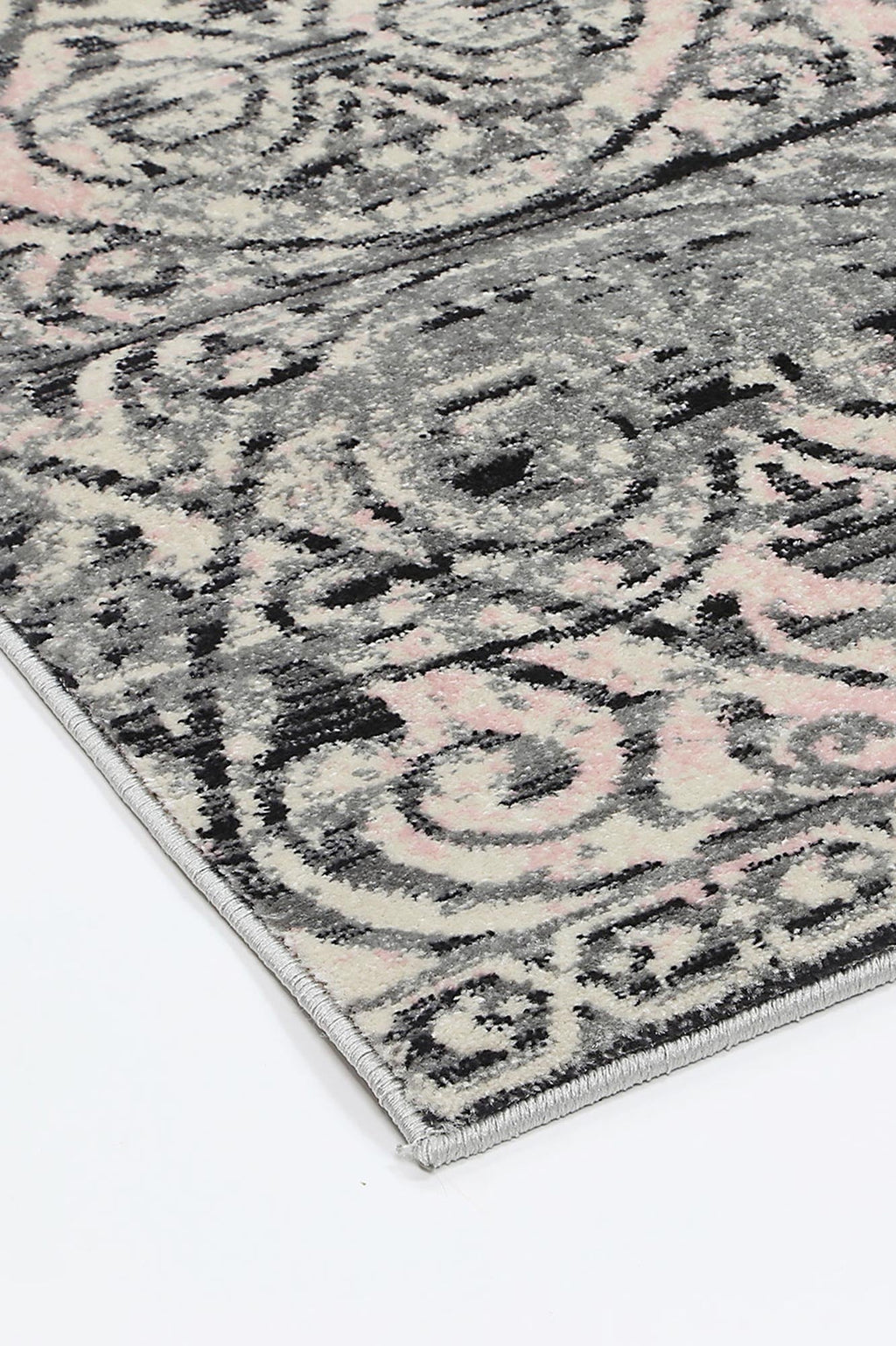 Delicate Katherine Pink & Ash Rug -  DEL22 – view 4