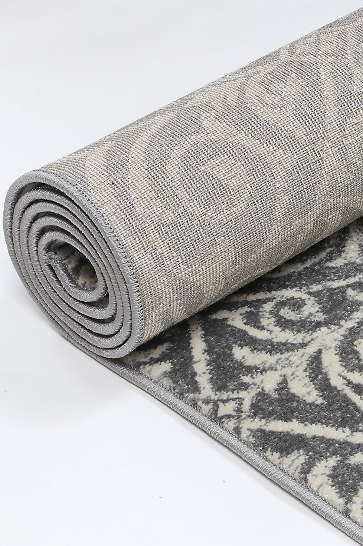Delicate Katherine Grey & Ivory Rug -  DEL23 – view 5