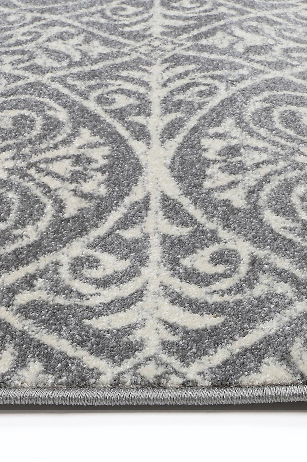 Delicate Katherine Grey & Ivory Rug -  DEL23 – view 3
