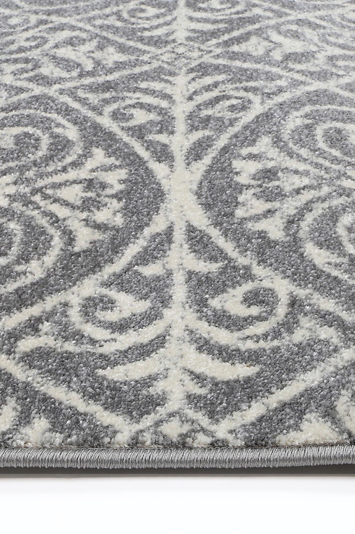Delicate Katherine Grey & Ivory Rug -  DEL23 – view 3