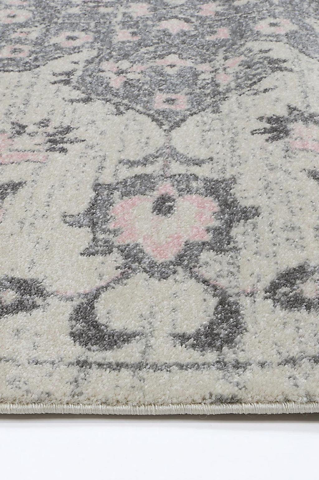 Delicate Madeleine Grey & Ivory Rug -  DEL25 – view 3