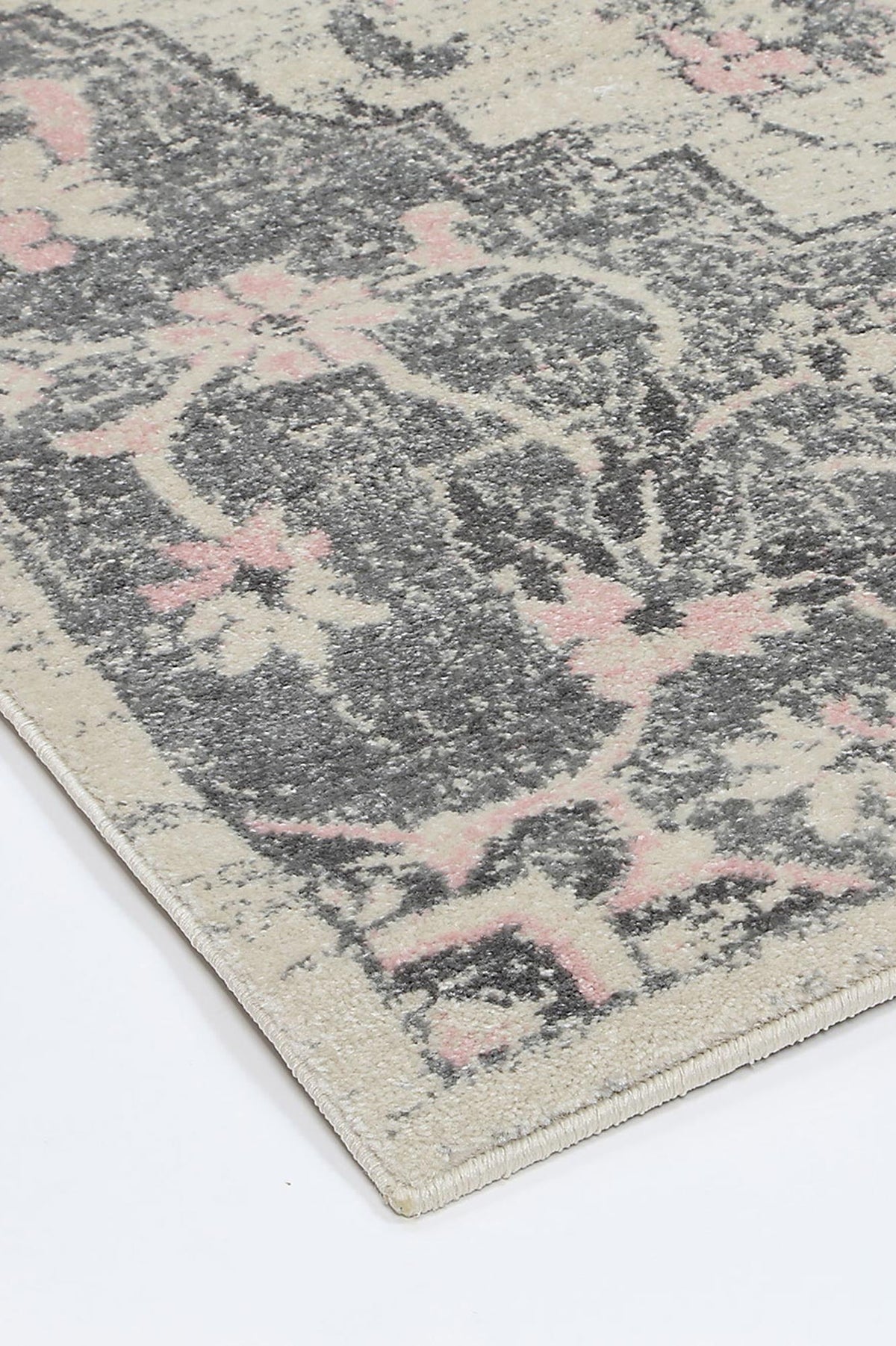 Delicate Madeleine Grey & Ivory Rug -  DEL25 – view 4