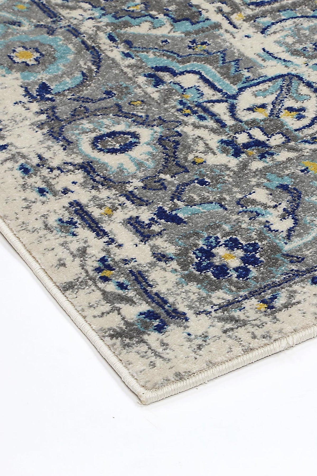 Delicate Montana Ivory & Blue Rug -  DEL26 – view 4