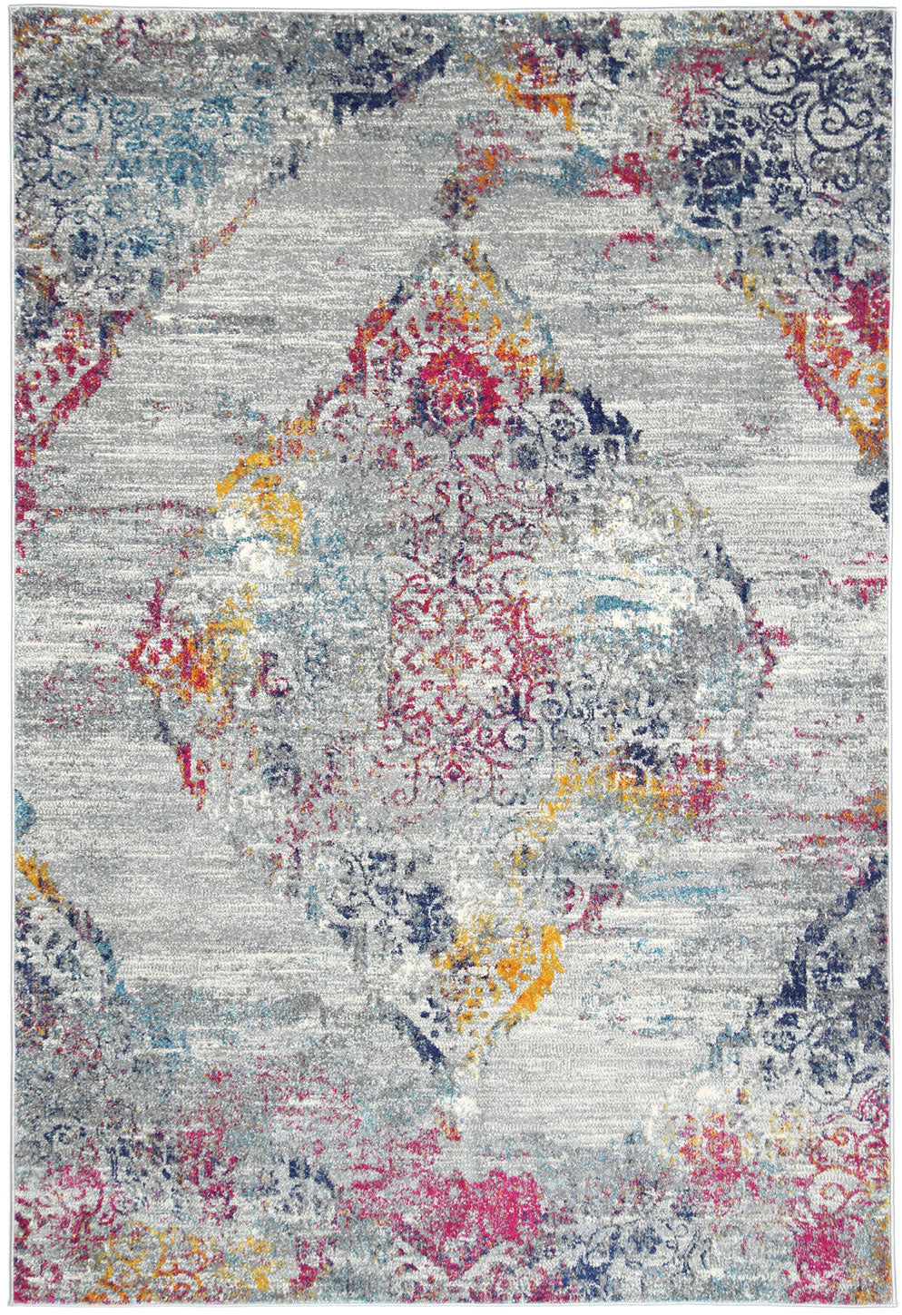 Delicate Ornate Multi-Coloured Rug - DELI01 – view 2