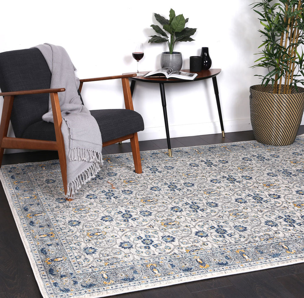 Delicate Rustic Blue Rug - DELI03 – view 7