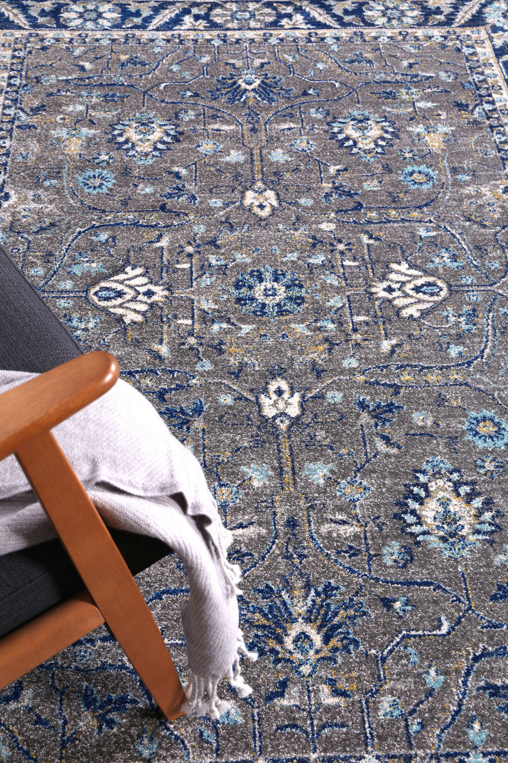 Delicate Royale Blue Rug - DELI05 – view 4