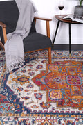 Delicate Vibrance Multicolour Rug - DELI06 styled with furniture