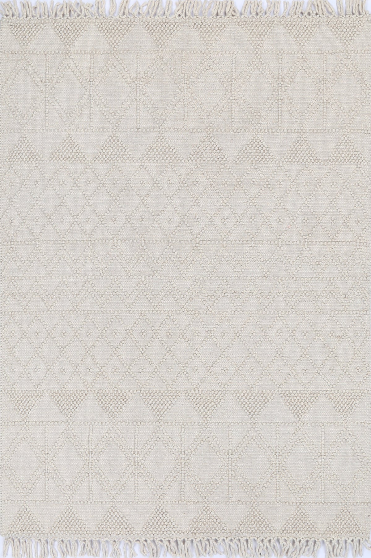Diego Inca Beige Wool Rug - DIEG01 – view 2