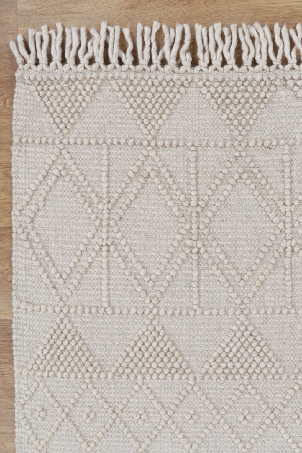 Diego Inca Beige Wool Rug - DIEG01 – view 3
