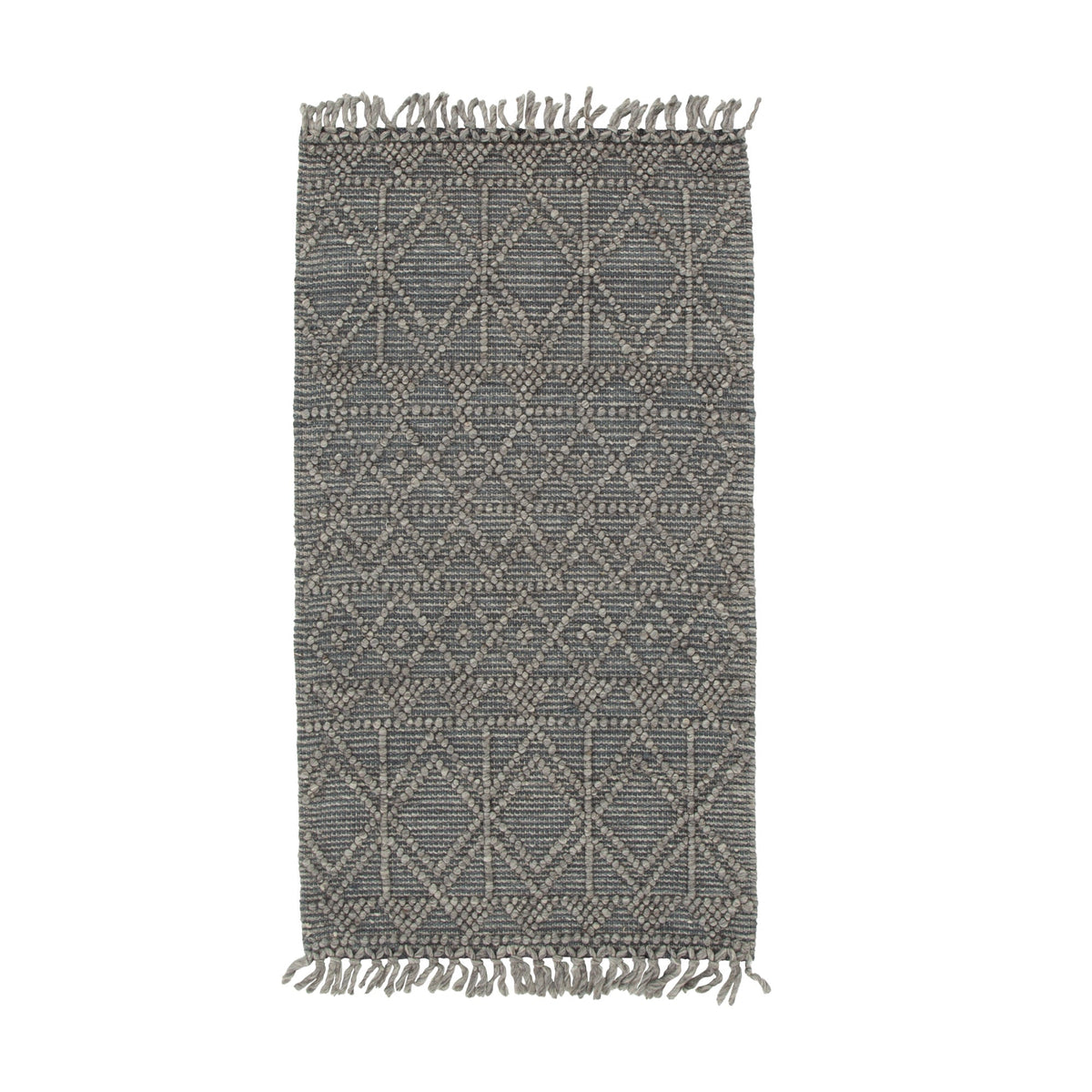 Diego Inca Grey Multi Wool Rug - DIEG01 – view 5