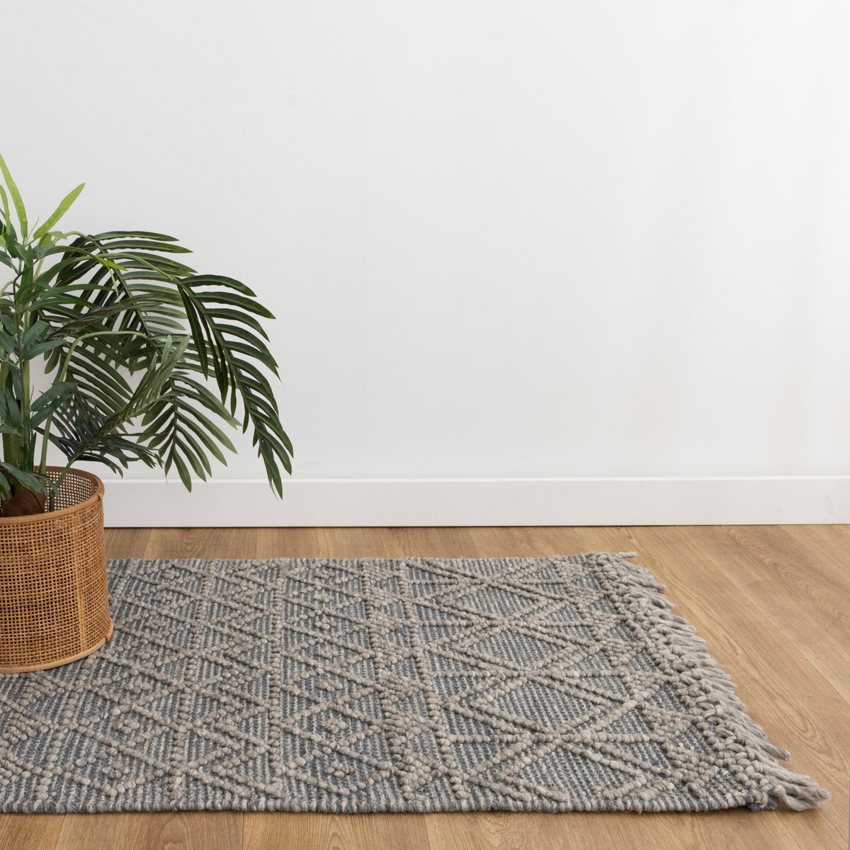 Diego Inca Grey Multi Wool Rug - DIEG01 – view 7