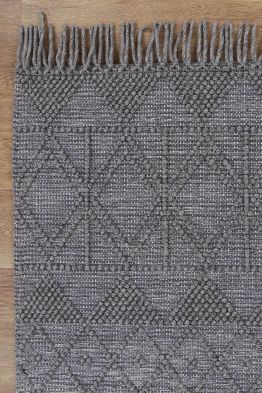 Diego Inca Grey Multi Wool Rug - DIEG01 – view 3