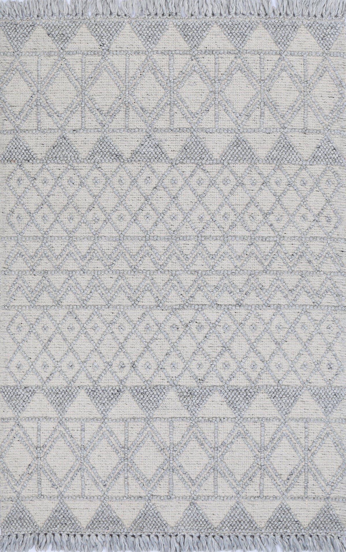 Diego Inca Grey Wool Rug - DIEG01 – view 2