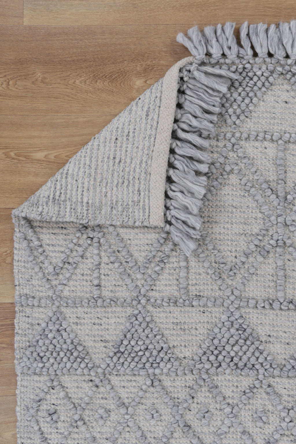 Diego Inca Grey Wool Rug - DIEG01 – view 4