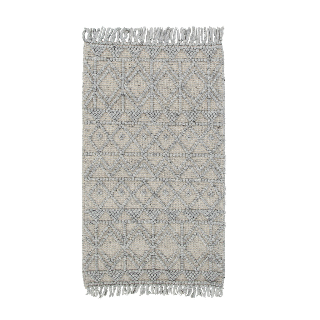 Diego Inca Grey Wool Rug - DIEG01 – view 5