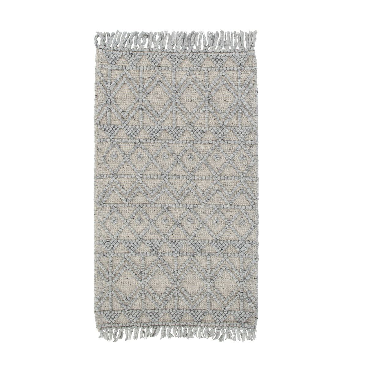 Diego Inca Grey Wool Rug - DIEG01 – view 5