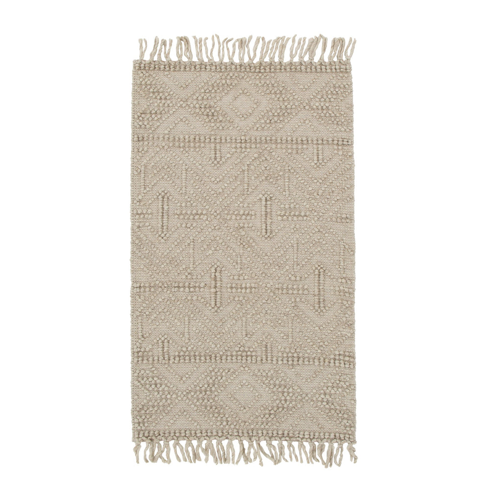 Diego Tribal Brown Wool Rug - DIEG02 – view 5