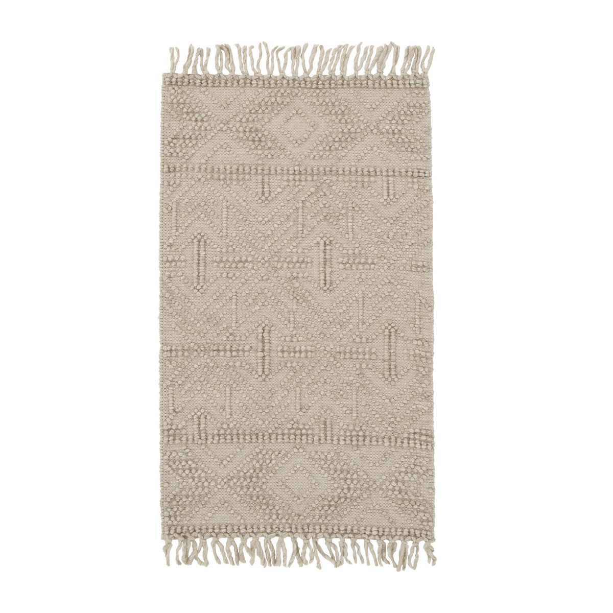Diego Tribal Brown Wool Rug - DIEG02 – view 5