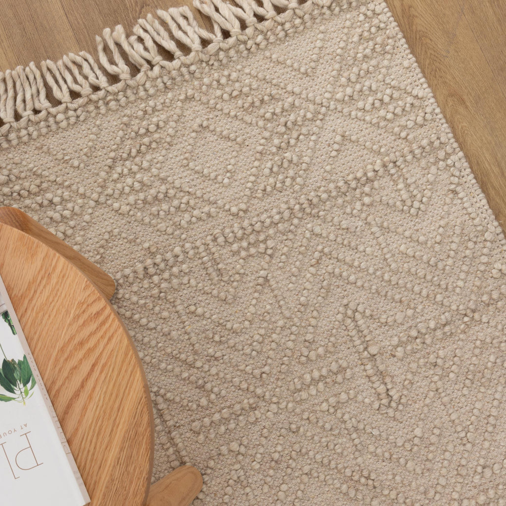 Diego Tribal Brown Wool Rug - DIEG02 – view 6