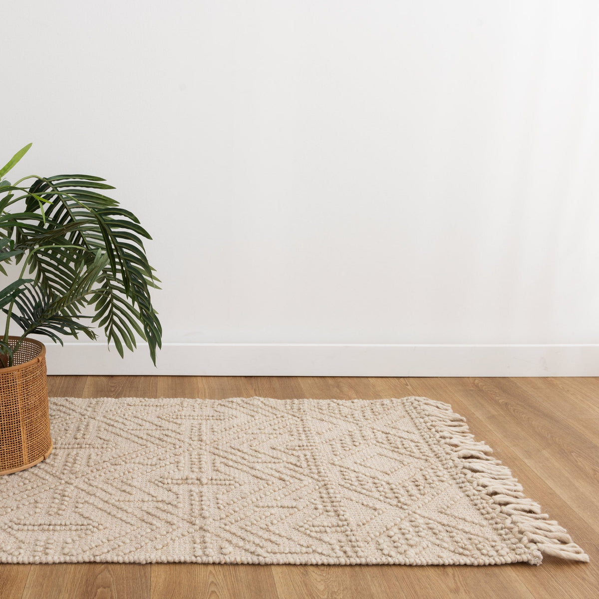 Diego Tribal Brown Wool Rug - DIEG02 – view 7