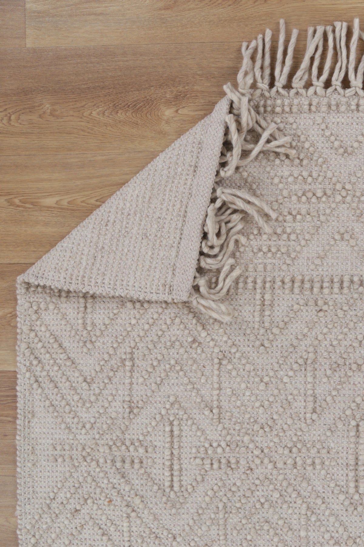 Diego Tribal Brown Wool Rug - DIEG02 – view 3