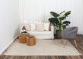 Diego Tribal Brown Wool Rug - DIEG02 styled with furniture