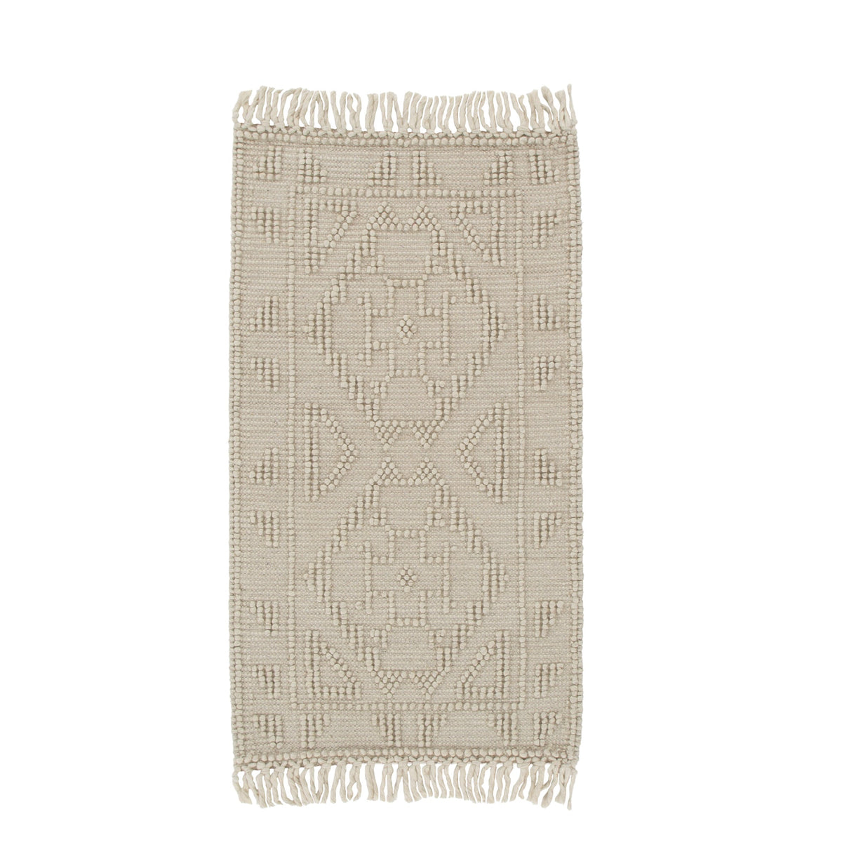 Diego Ornamental Beige Wool Rug - DIEG03 – view 5